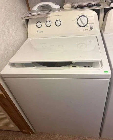 amana washer reset