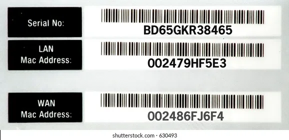AT&T router model label