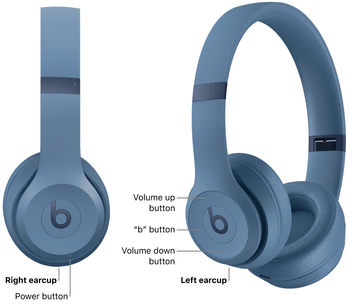 beats solo 4 earcup control buttons