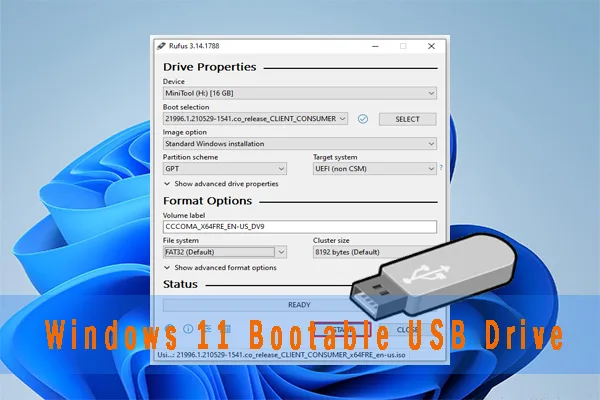 bootable USB installation media