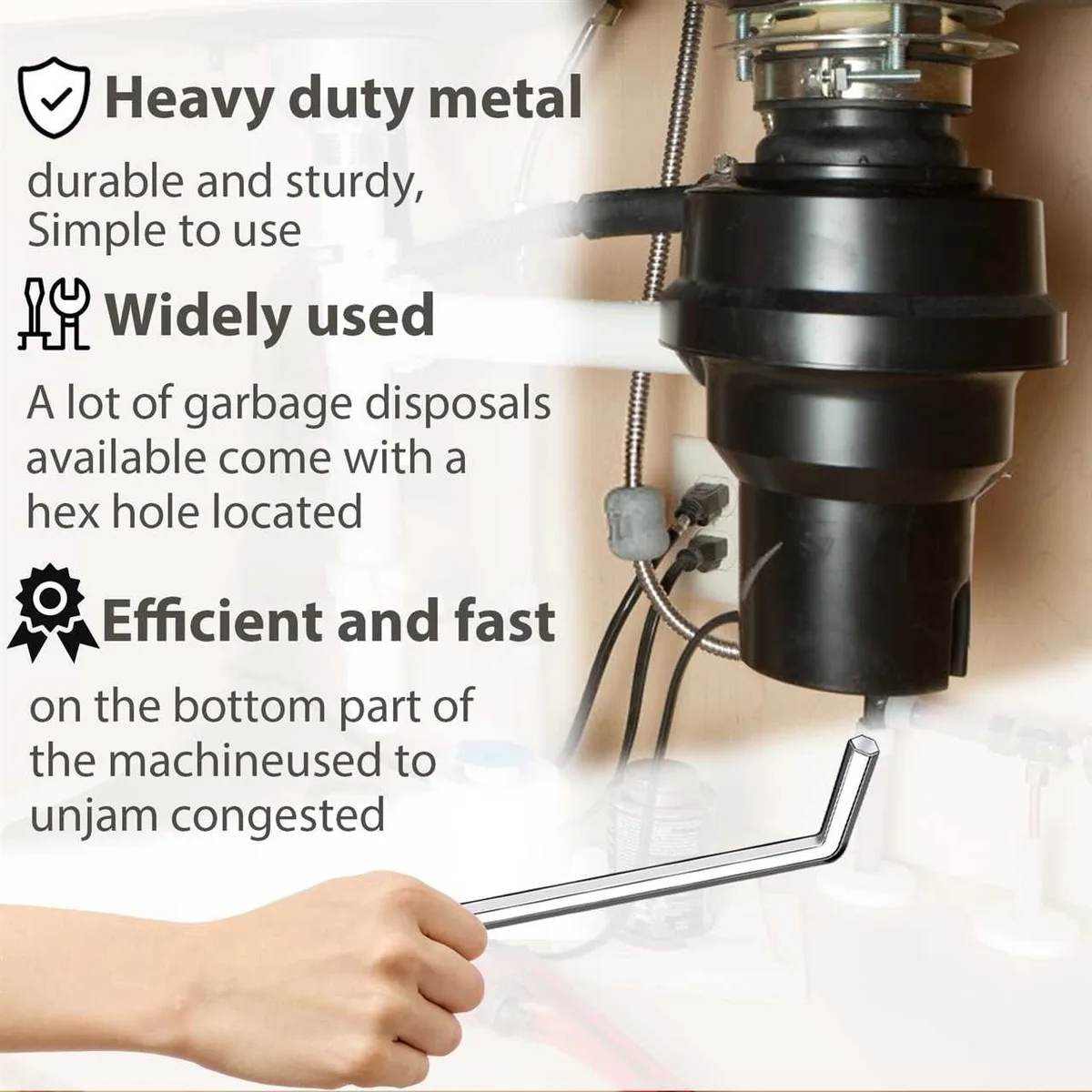 disposal hex key and tools