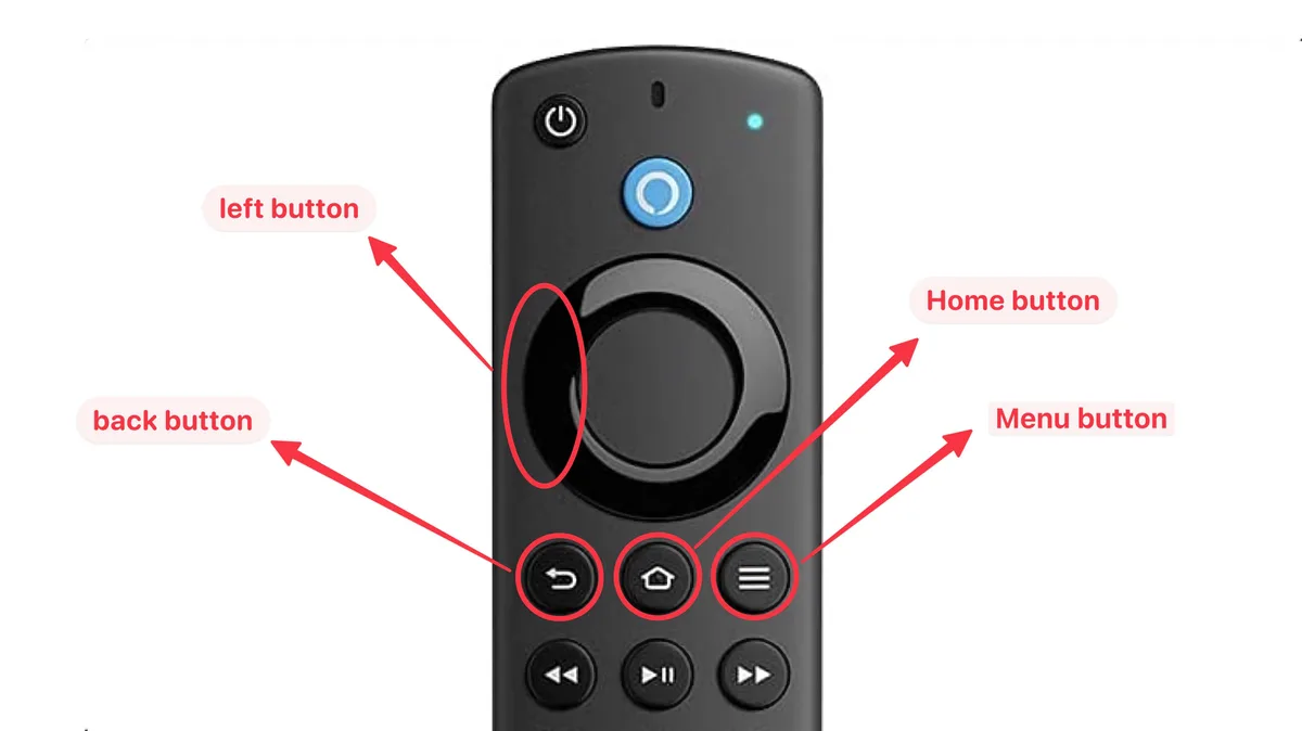 firestick remote button hold