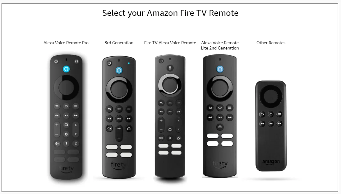 firestick remote models