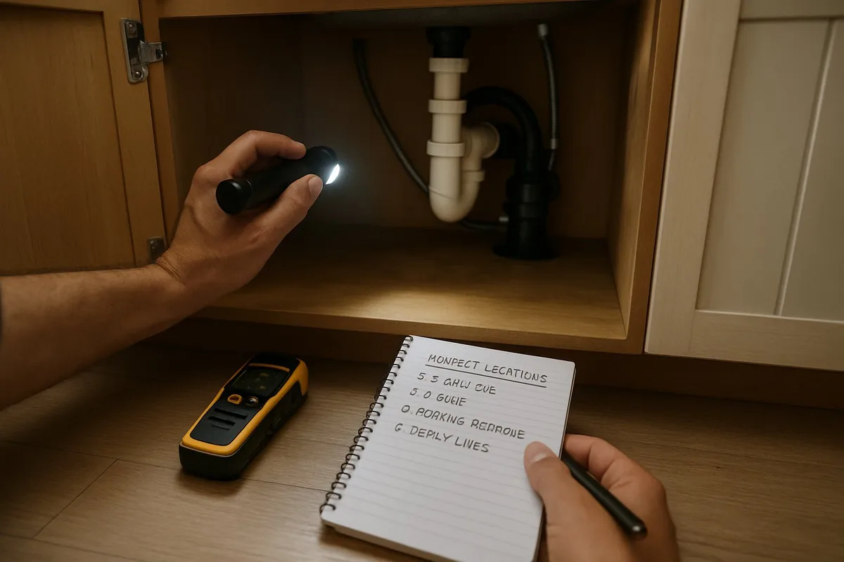 flashlight under sink disposal