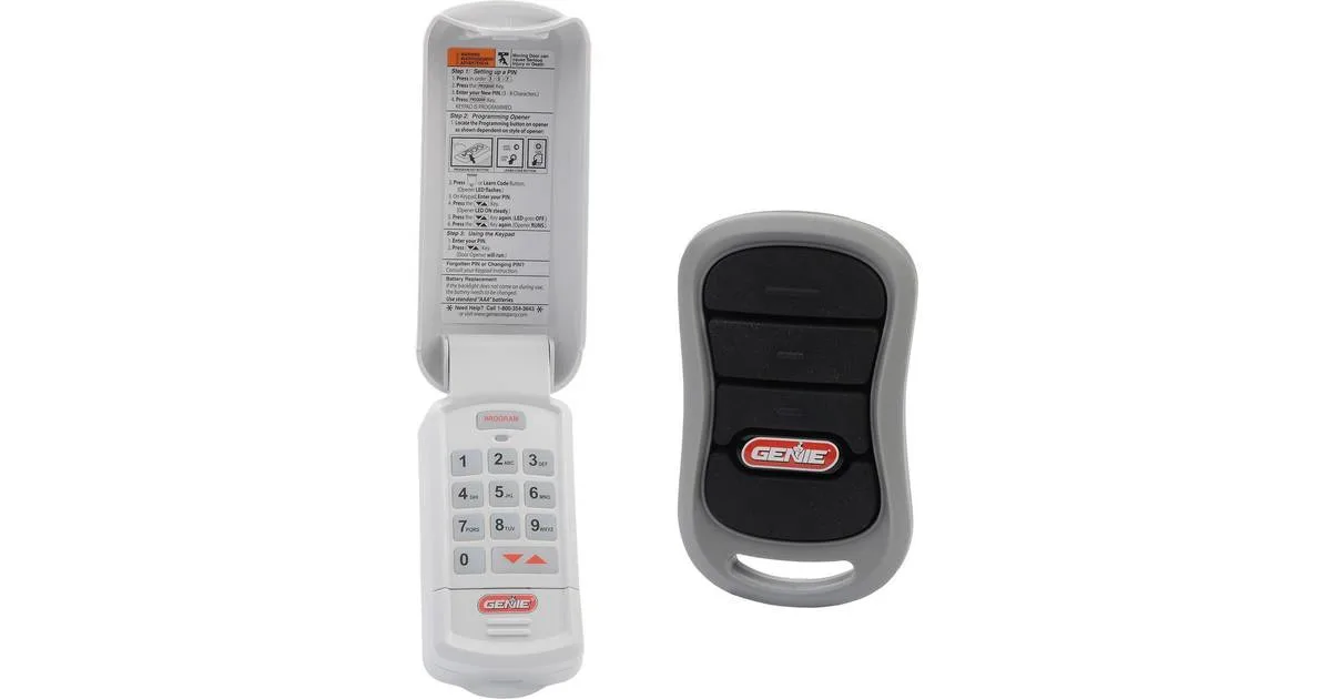 Genie remote and keypad