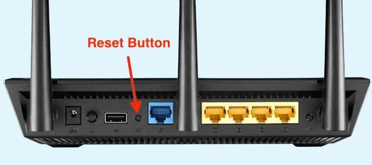 how to reset asus router