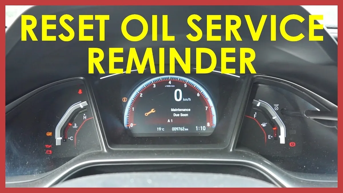 how to reset oil life on honda civic