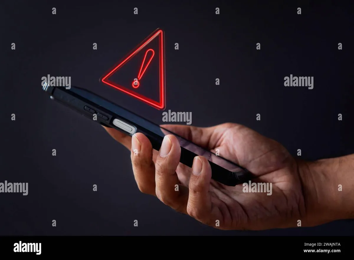 iPhone error warning disabled