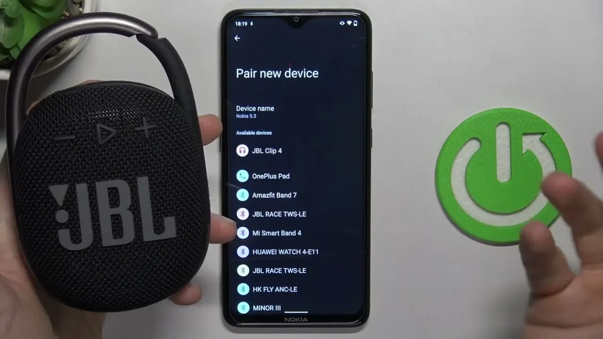 JBL speaker pairing mode