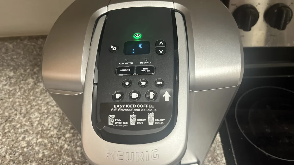 Keurig control panel buttons