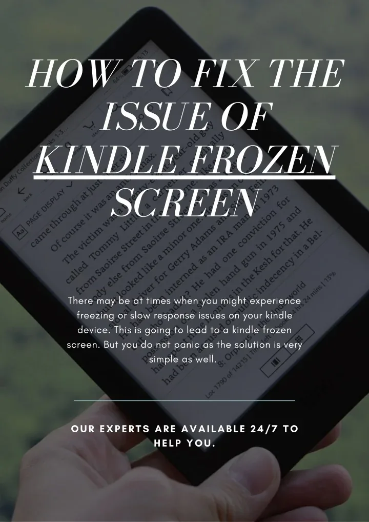Kindle frozen screen