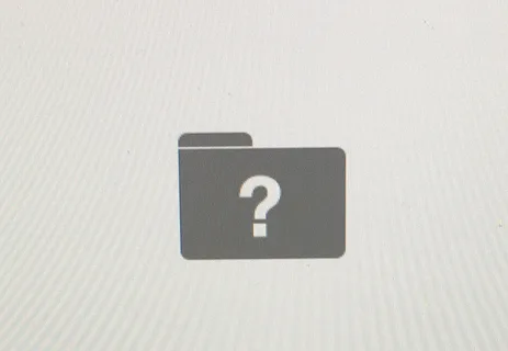 Mac startup folder with question mark