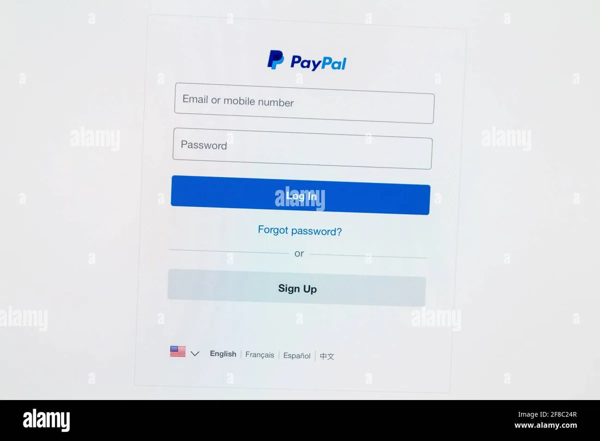 paypal password reset