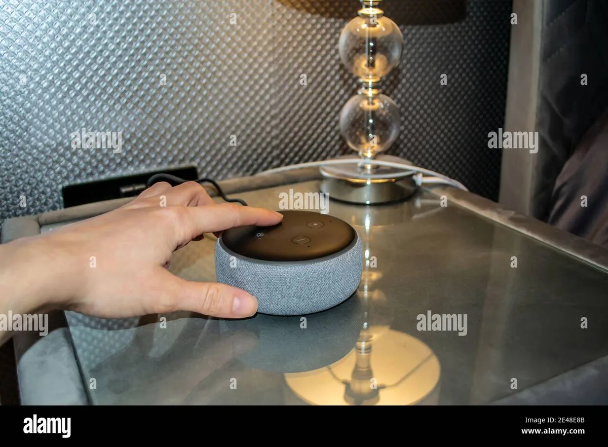 pressing action button on Echo Dot