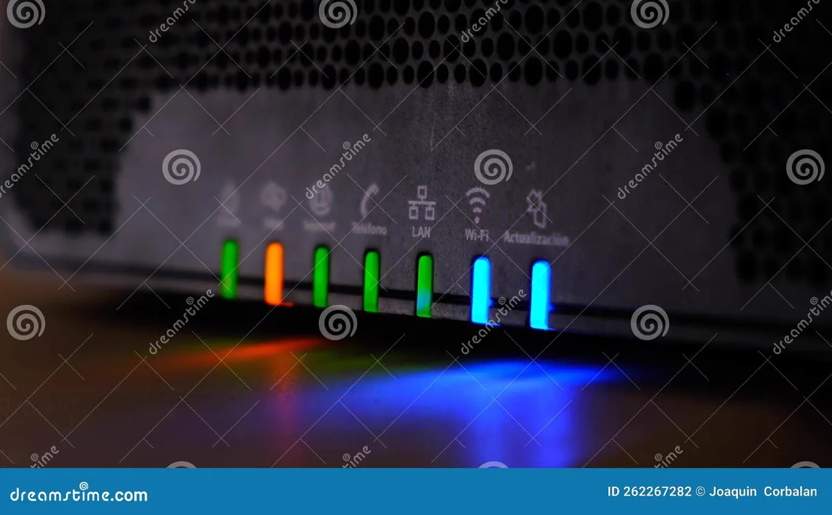 router LED status lights