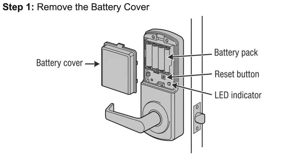Schlage lock interior plate