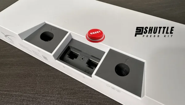 Starlink router reset button close-up