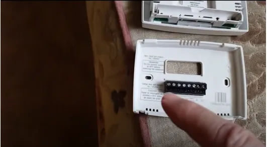 thermostat model number location