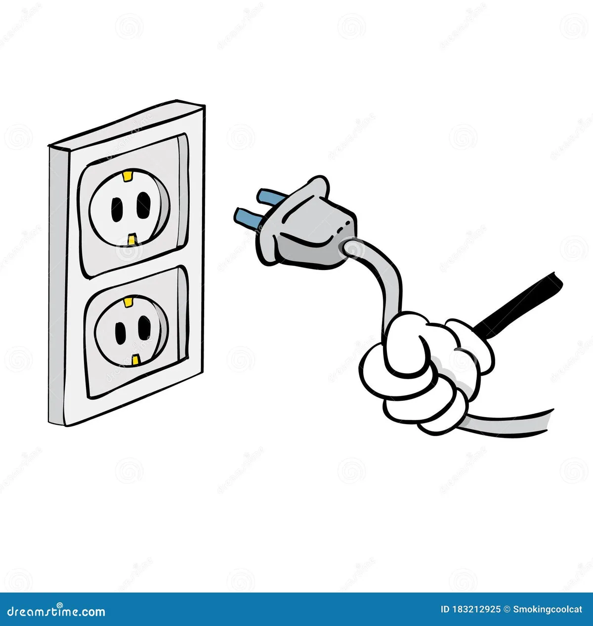 unplugging TV power cord