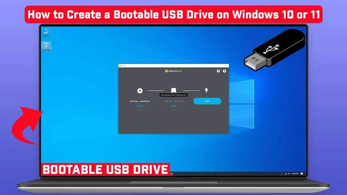 USB recovery drive for Acer laptop