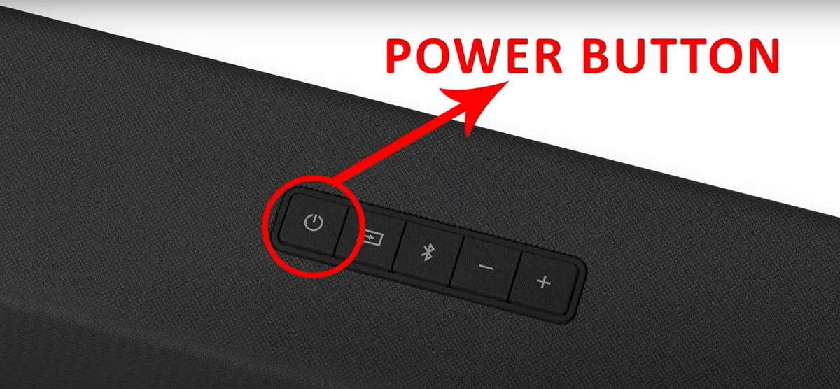 Vizio sound bar buttons