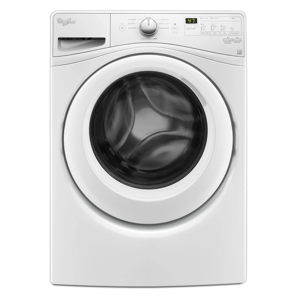 whirlpool washer reset