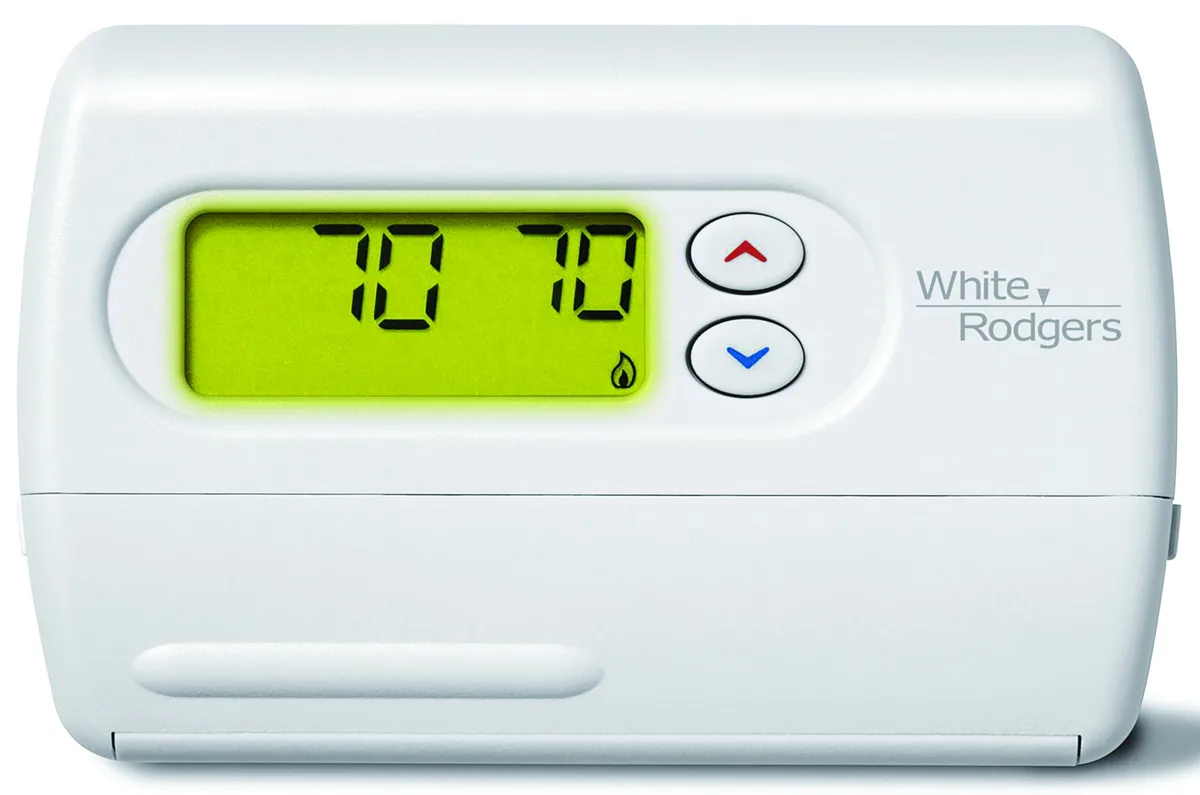 white rodgers thermostat front panel