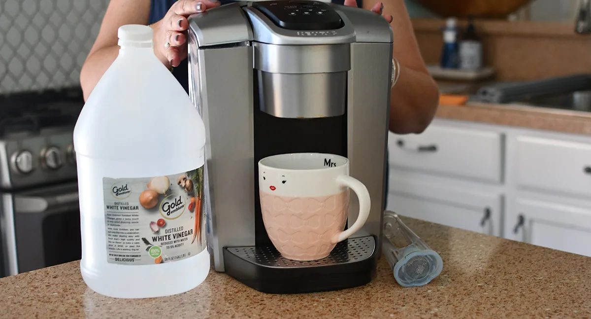 white vinegar and Keurig machine