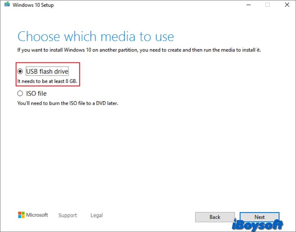 Windows installation media